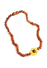 delightful minuscule baltic amber teething necklace for babies and kids       